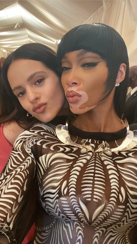 Pictured: Rosalía and Winnie Harlow