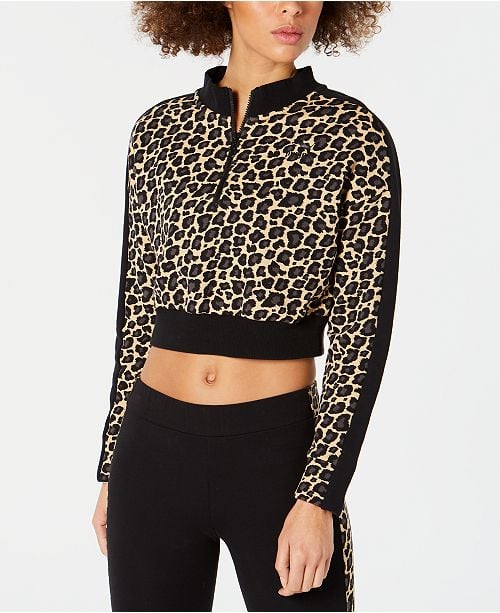 Puma Wild Pack Cropped Half-Zip Top