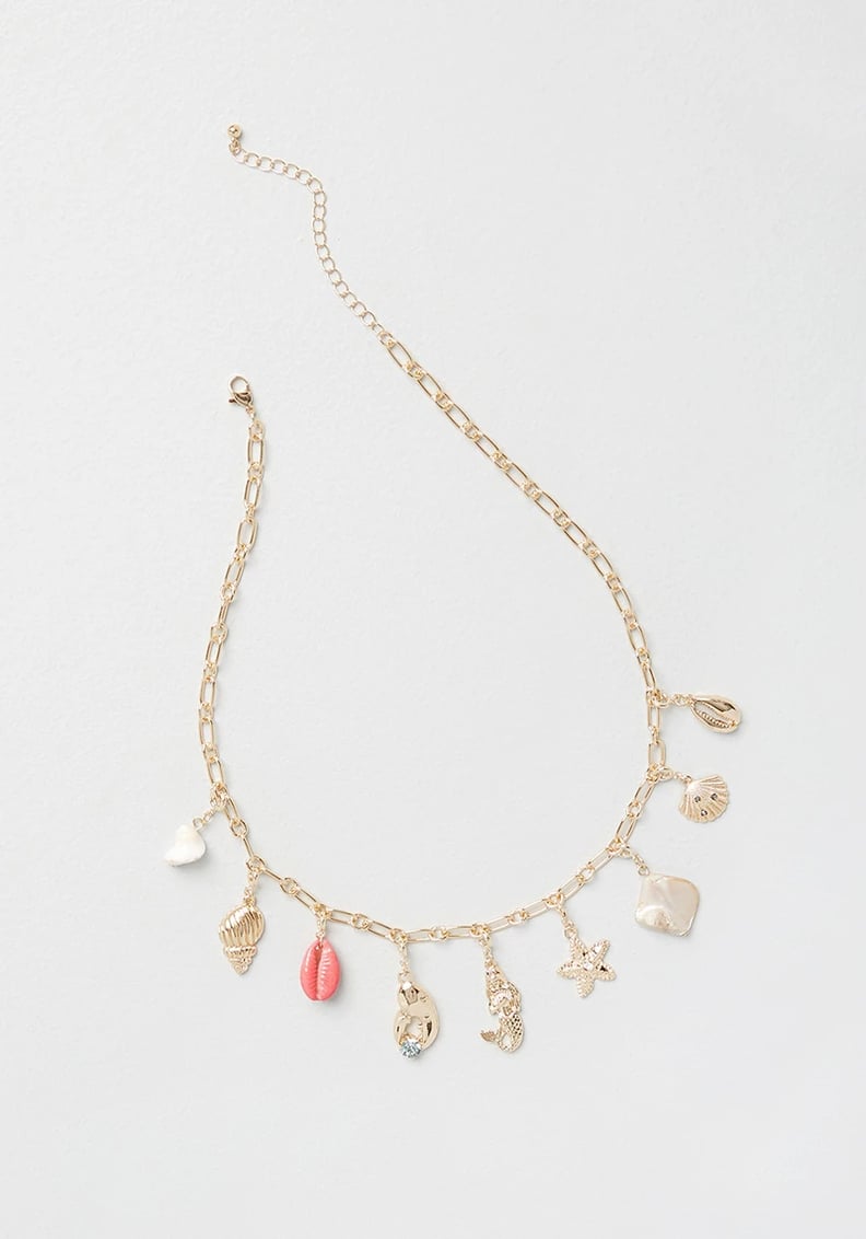 A Statement Necklace: ModCloth Mermaid Treasure Trove Charm Necklace