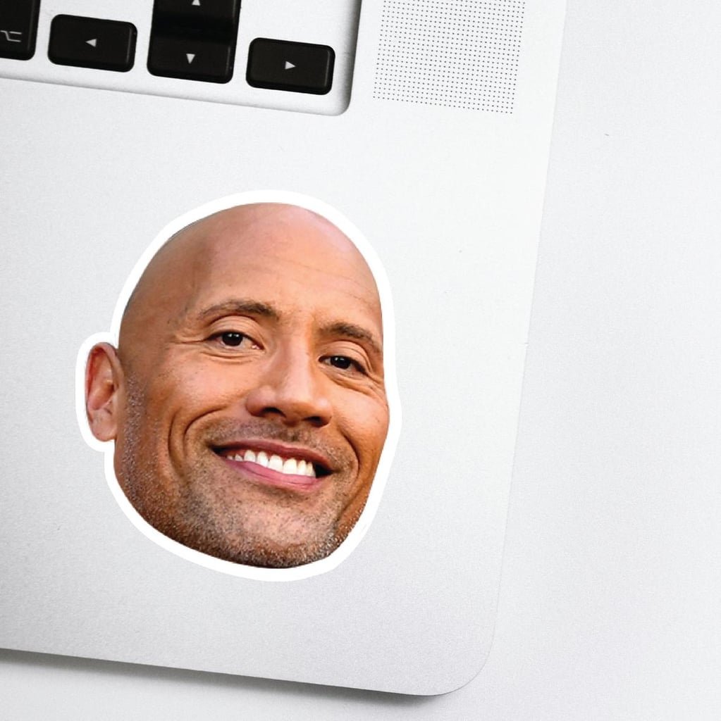Dwayne "The Rock" Johnson Celebrity Head Sticker Dwayne "The Rock