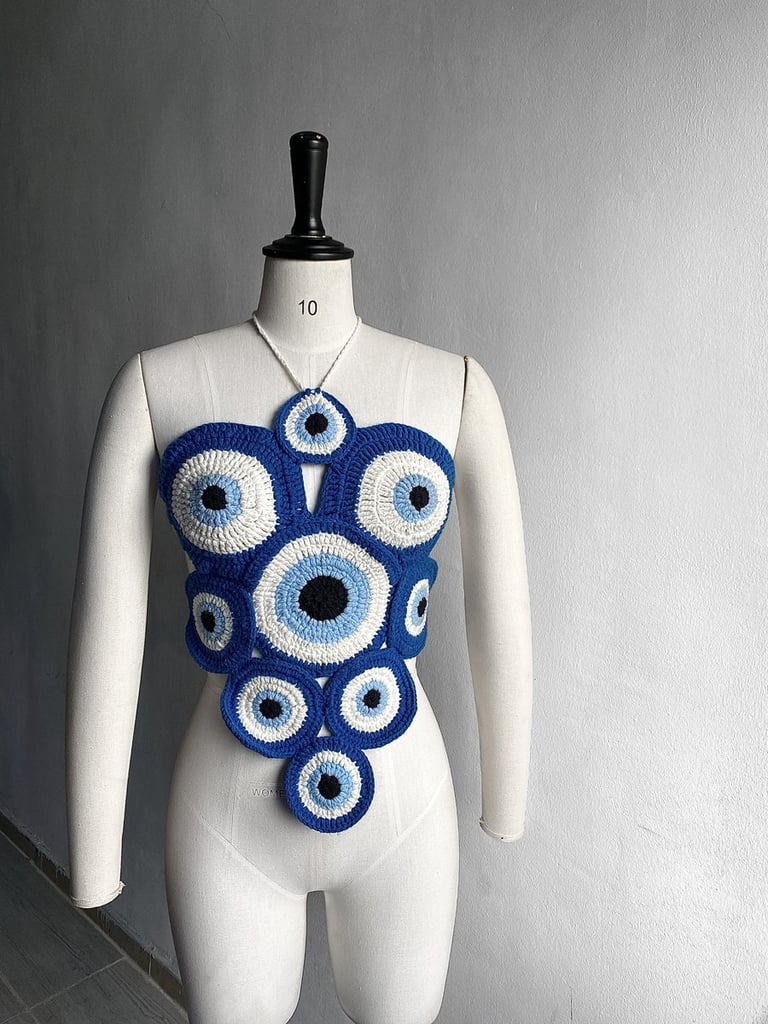 Elexiay Evil Eye Top