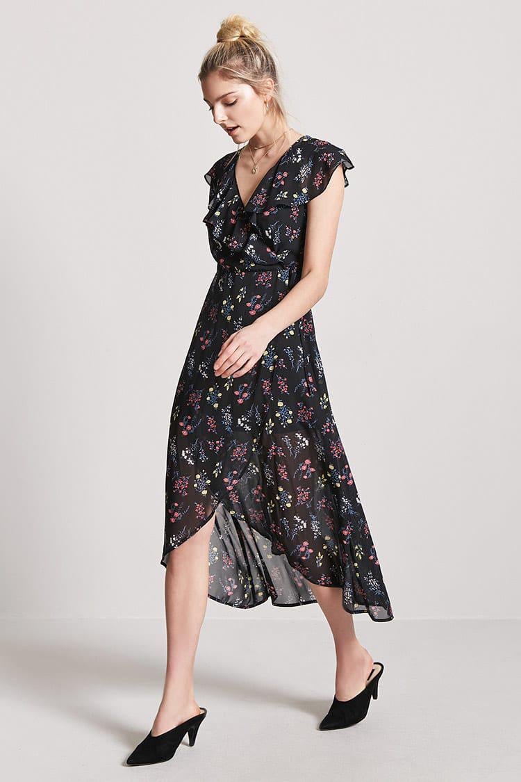 Floral wrap dress hot sale forever 21