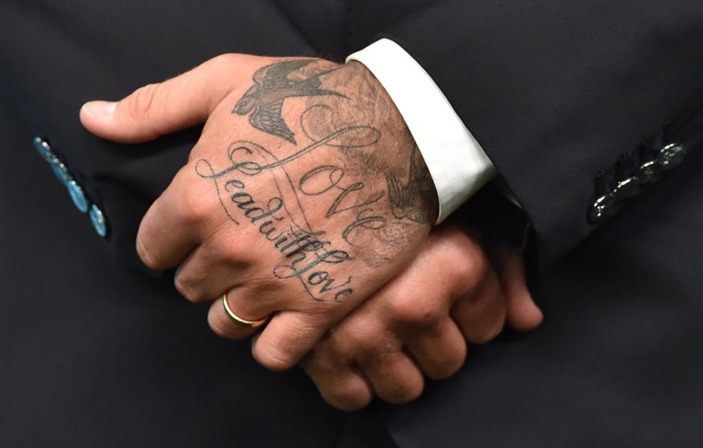 David Beckham's "Lead With Love" Tattoo
