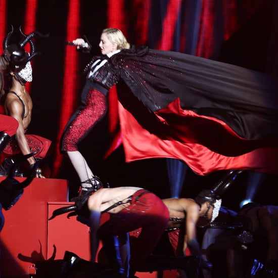 Madonna Falls on Stage at Brit Awards 2015