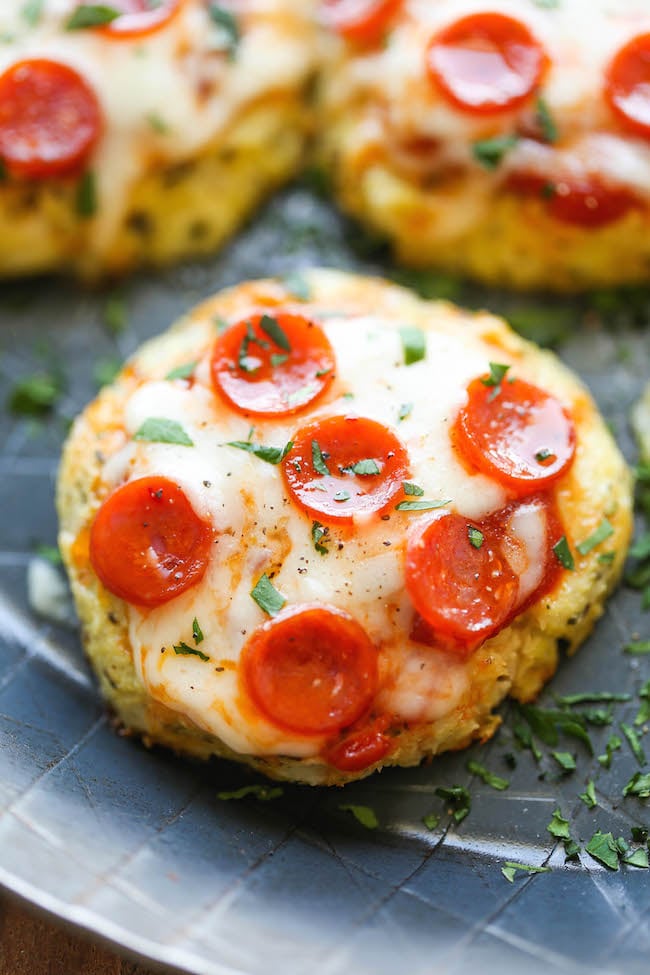 Mini Cauliflower Pizzas