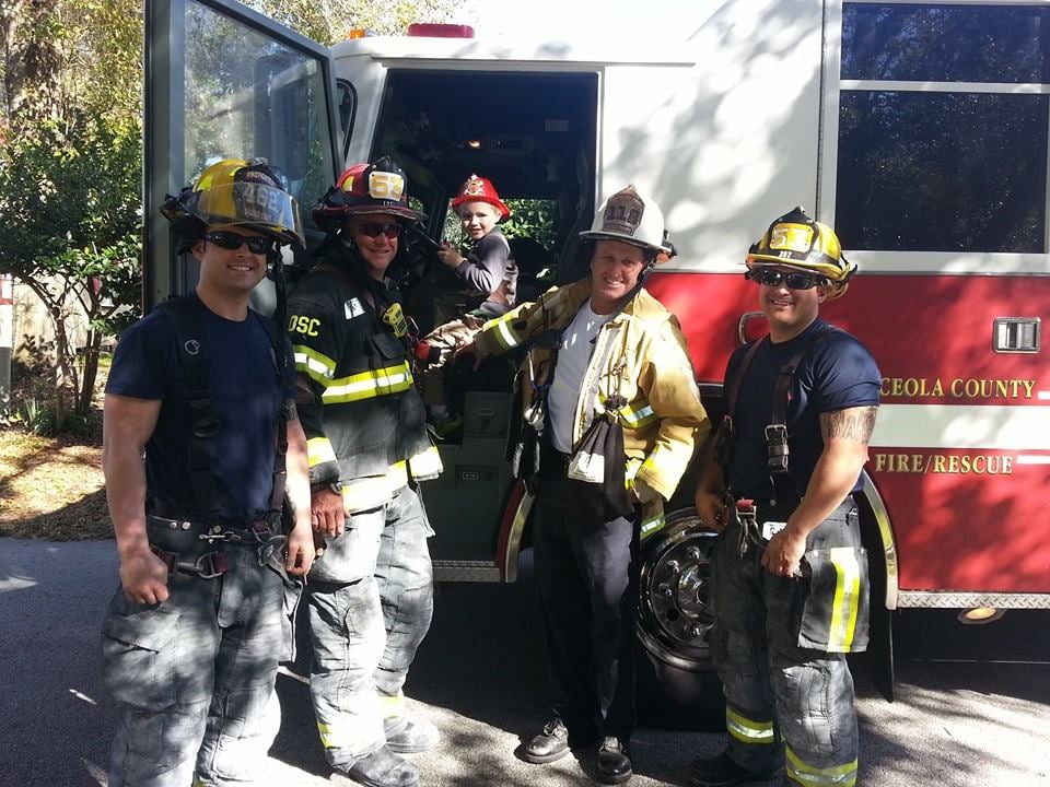 Firefighters Attend Boy With Autism's Birthday Party