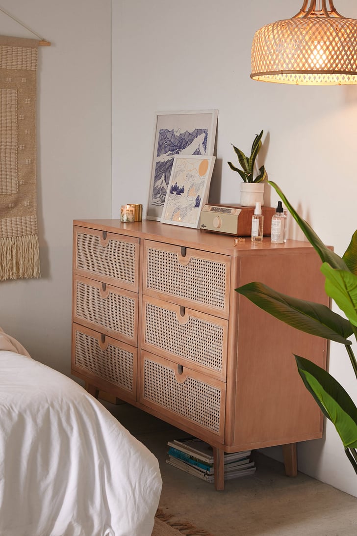 Marte SixDrawer Dresser Best Rattan Indoor Furniture POPSUGAR Home