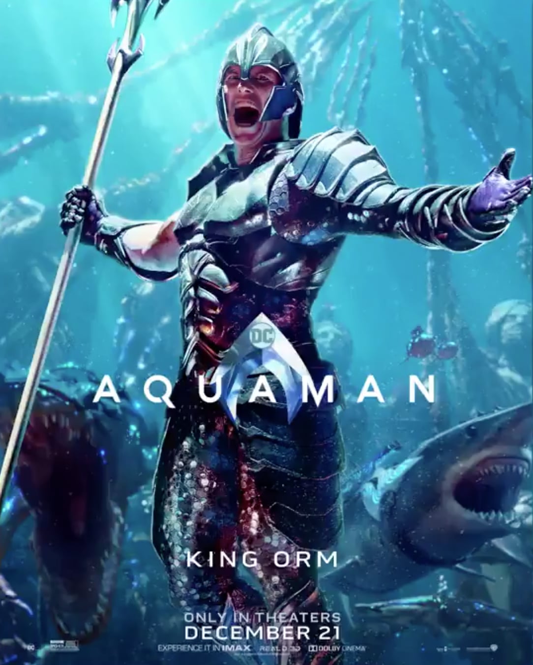 Patrick Wilson As King Orm These New Aquaman Character Posters Are A Tidal Wave Of Awesome Popsugar Entertainment Photo 5
