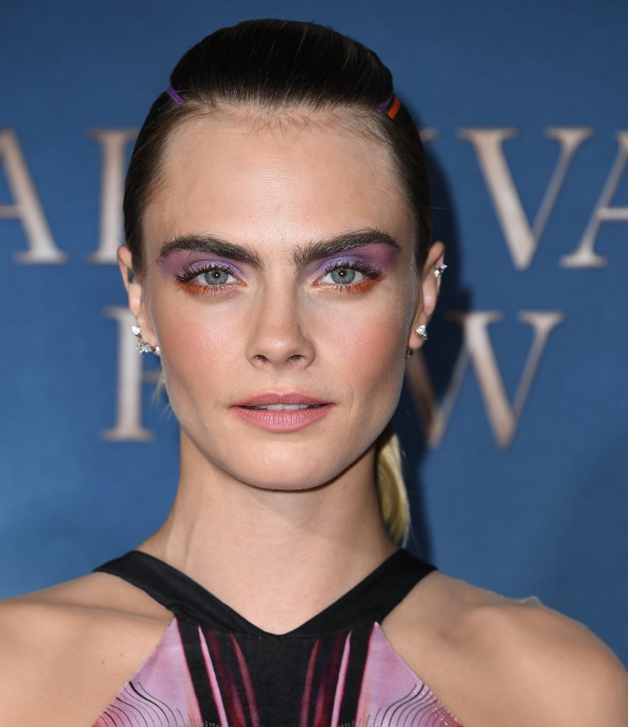 Cara Delevingne's Colourful Side Part at Carnival Row 2019