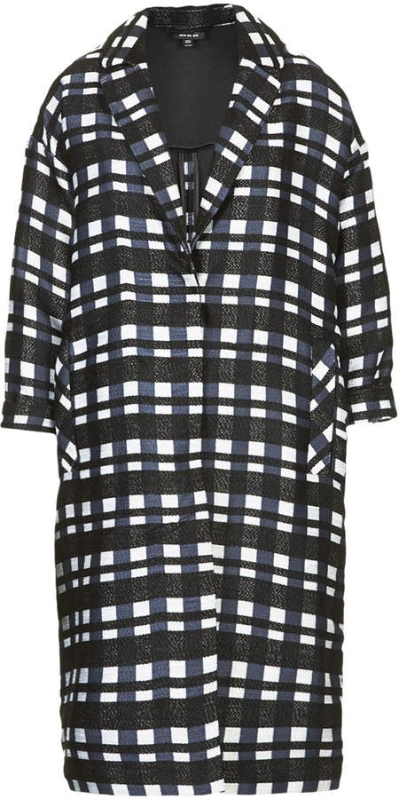 Topshop Check Coat