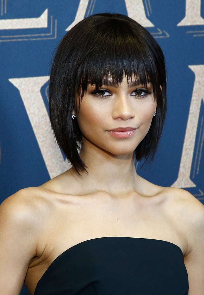 Zendaya's Choppy Bob at The Greatest Showman Premiere in 2017