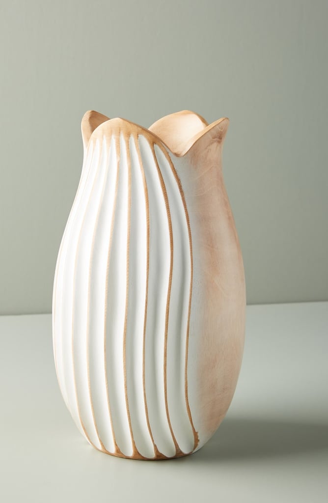 Lotus Mango Wood Vase