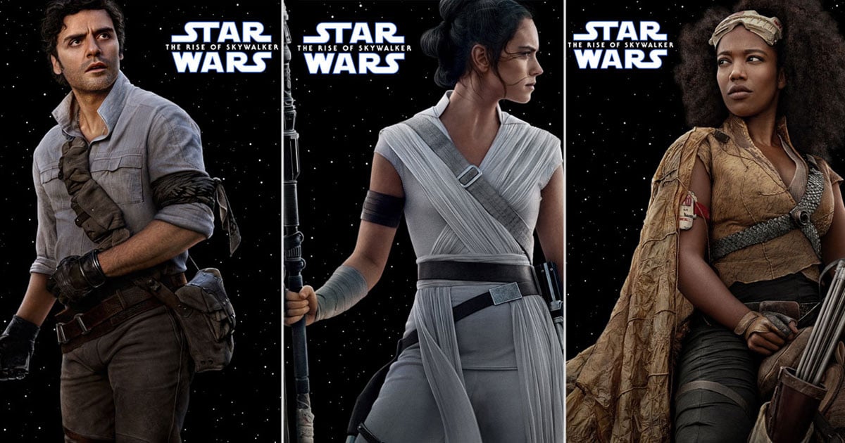 See Every Star Wars The Rise Of Skywalker Character Poster Popsugar Entertainment
