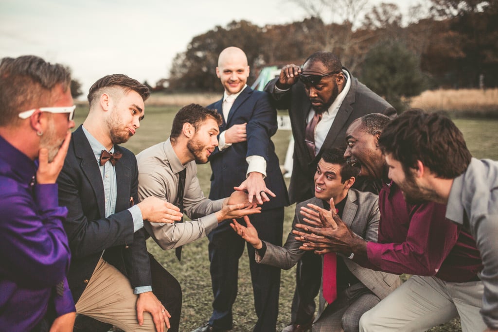 Couple's Engagement and Wedding Photos at Cracker Barrel
