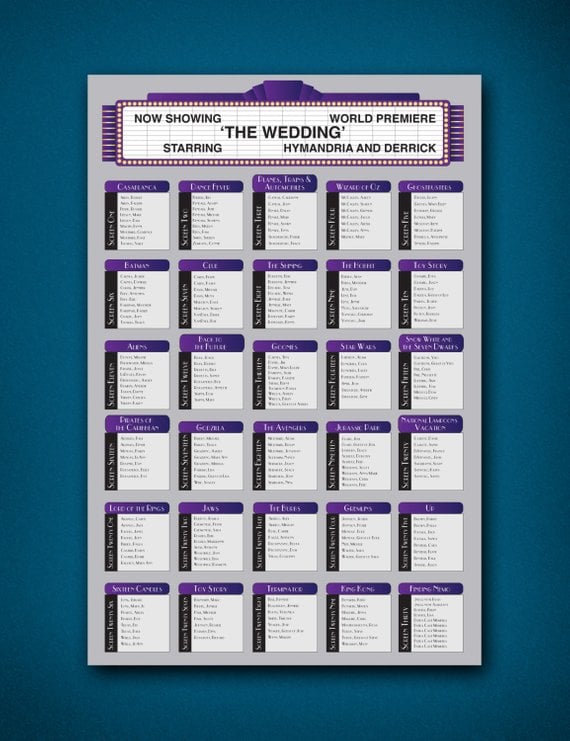 Movie Seating Chart