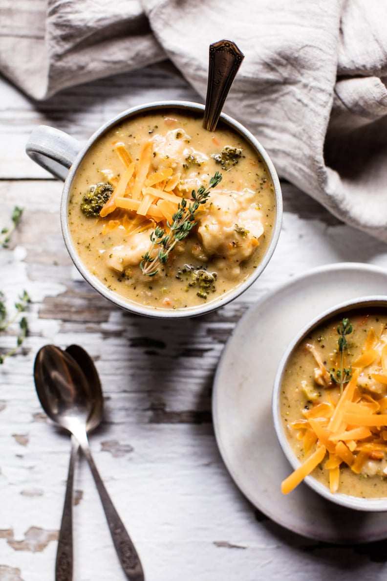 Broccoli Cheddar Chicken and Dumplings Soup
