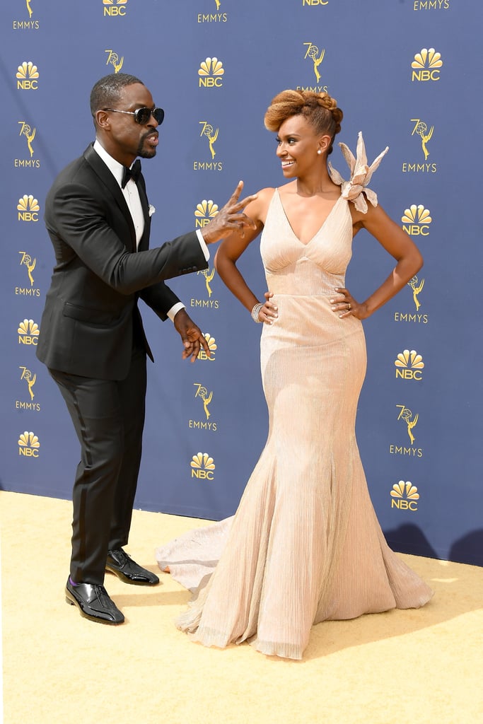 Sterling K. Brown and Ryan Michelle Bathe at the 2018 Emmys