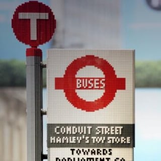 Lego Bus Stop in London