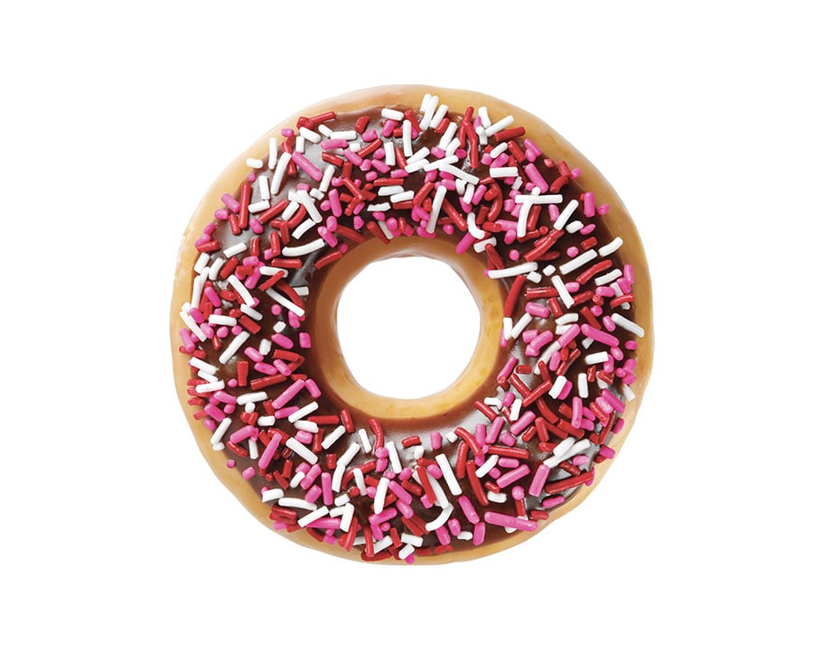 The Chocolate Iced With Sprinkles Doughnut Oreo Doughnuts at Krispy