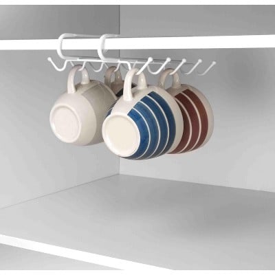 Home Basics Under-the-Shelf Mug Rack