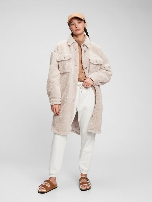 Gap Oversized Sherpa Shirt Jacket