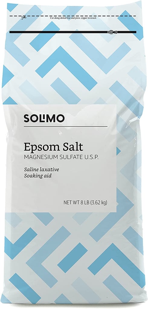 Solimo Epsom Salt Soak, Magnesium Sulphate USP, 8 Pound