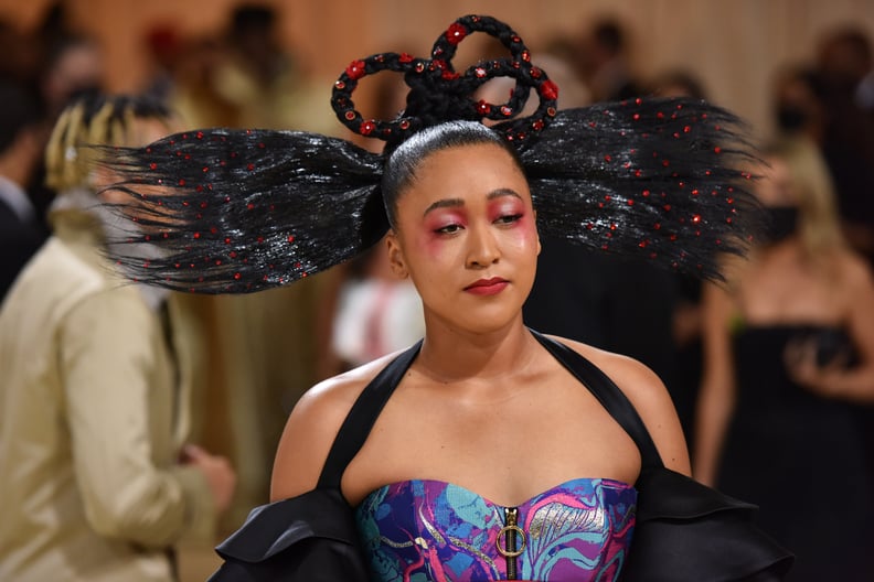 Naomi Osaka's 2021 Met Gala Look Featured A WILD, Sculptural Hair Moment