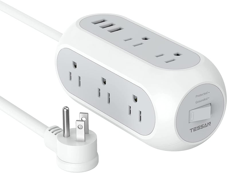 Extra Ports: Tessan Surge Protector Power Strip With USB