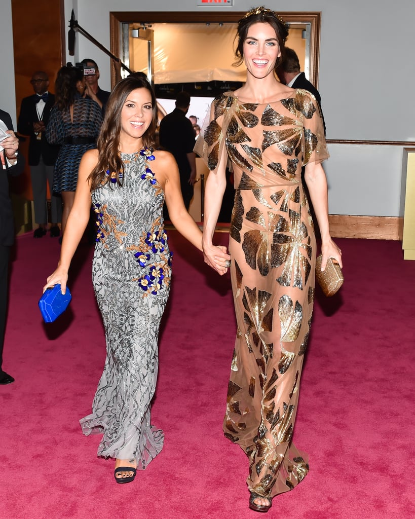 Hilary Rhoda and Monique Lhuillier's Metallic Moment