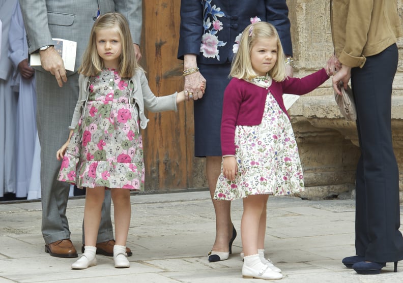 Princess Leonor and Infanta Sofía in 2011