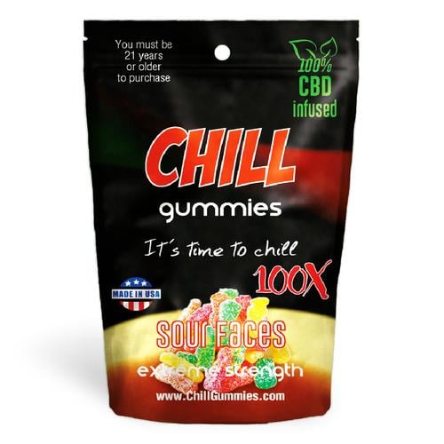 Chill Gummies Sour Faces