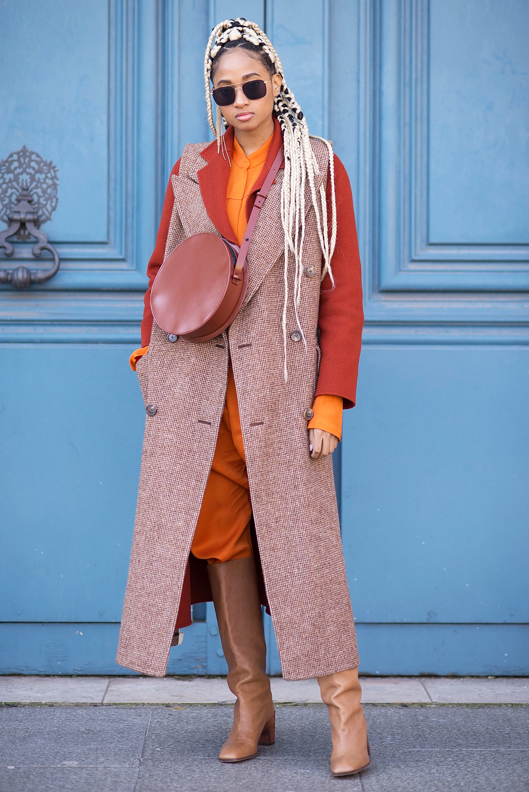 Orange Trousers | 35 Pant Outfit Ideas That — Gasp! — Aren't Jeans |  POPSUGAR Fashion Photo 26