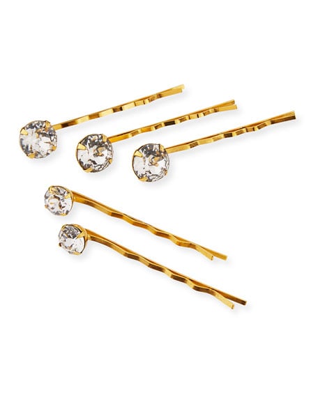Jennifer Behr Gia Swarovski Crystal Bobby Pins, Set of 5