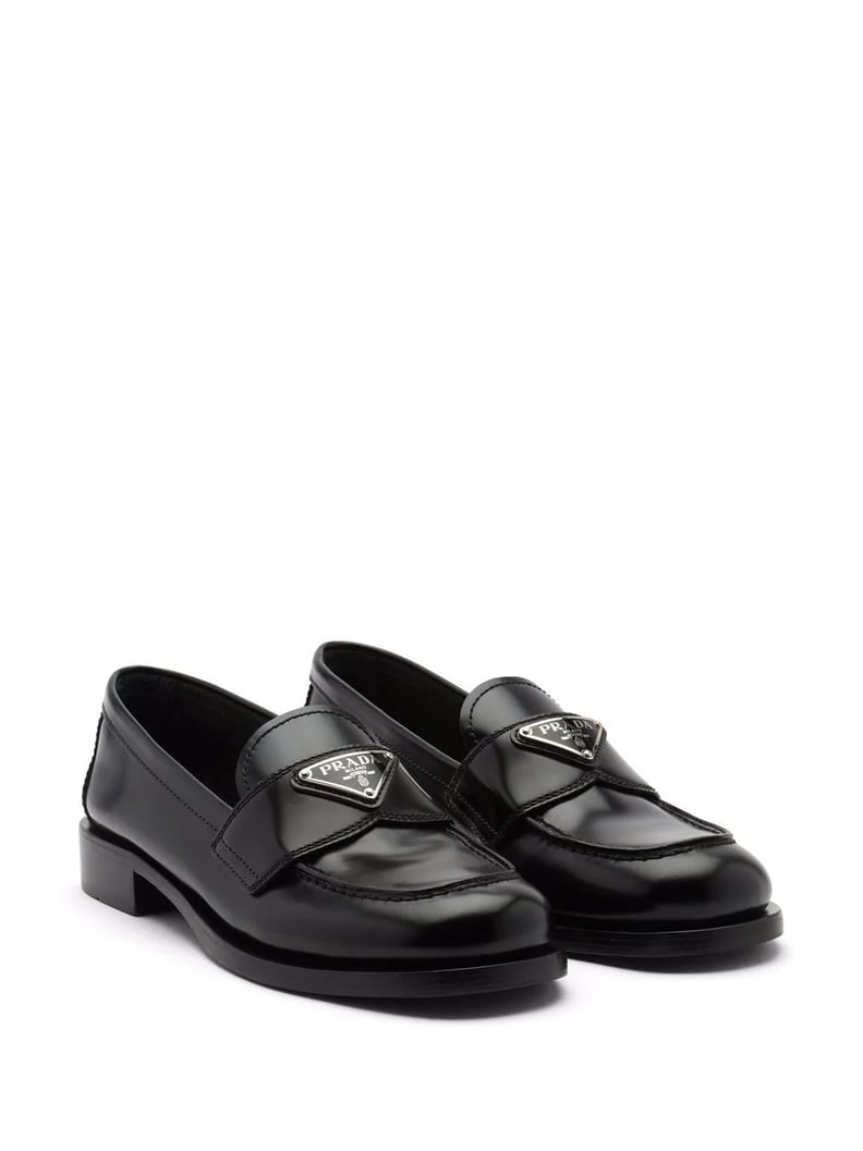 Prada Triangle Logo Loafers