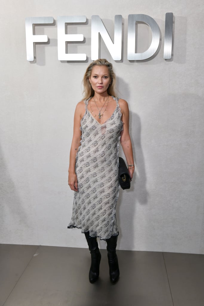 Kate Moss at the Fendi Spring 2023 Show | Celebrity Style in the Front