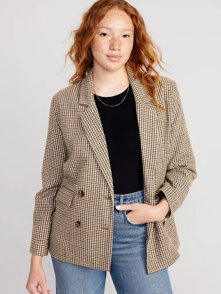 Old Navy Double-Breasted Textured Blazer
