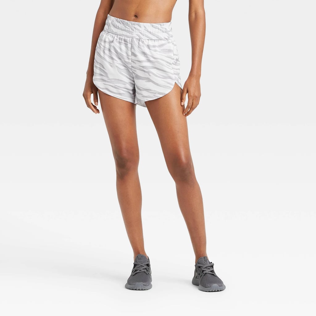 All in Motion Animal Print Mid-Rise Run Shorts