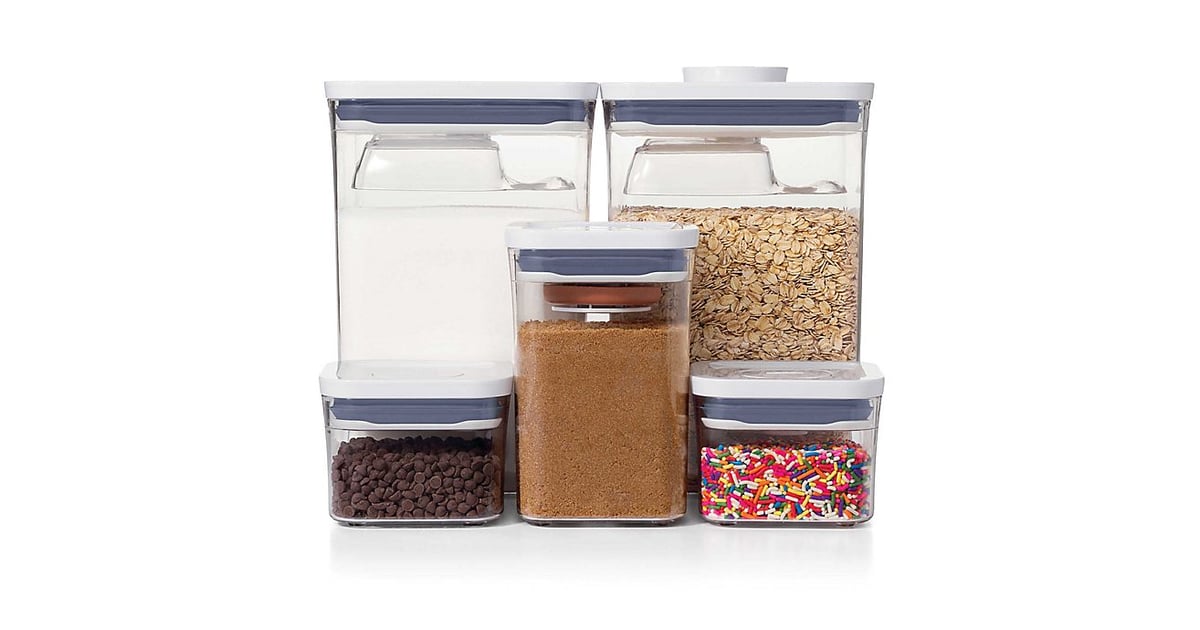 OXO Good Grips 8-Piece Baking Essentials POP Container Set, White