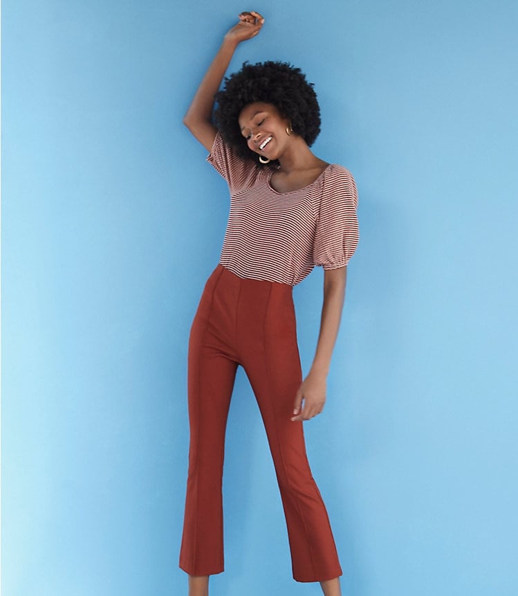 Loft High Waist Kick Crop Pants