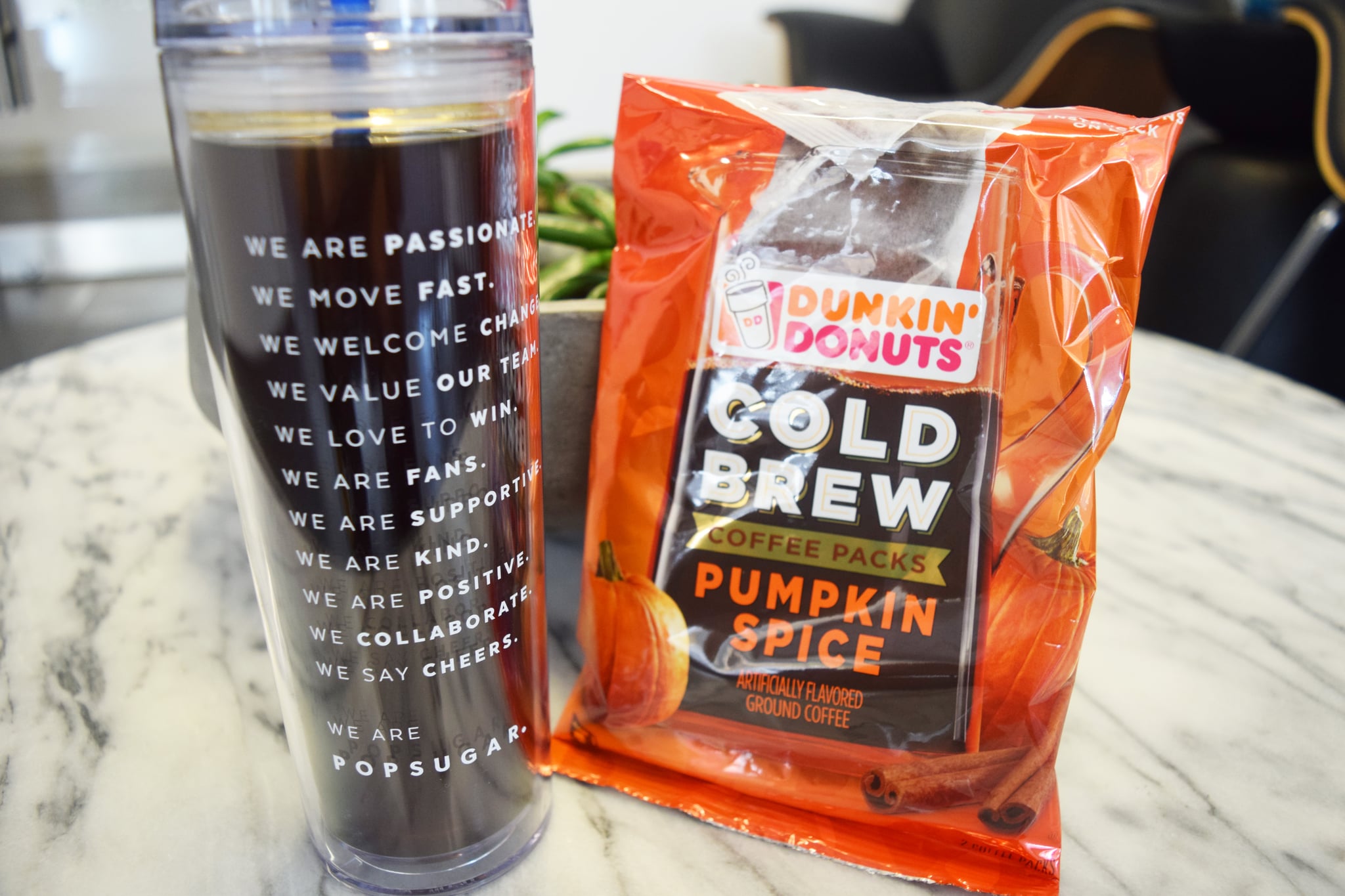 Dunkin' Donuts Pumpkin Spice Cold Brew POPSUGAR Food