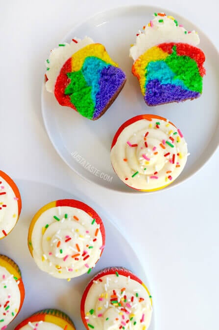 Rainbow Cupcakes