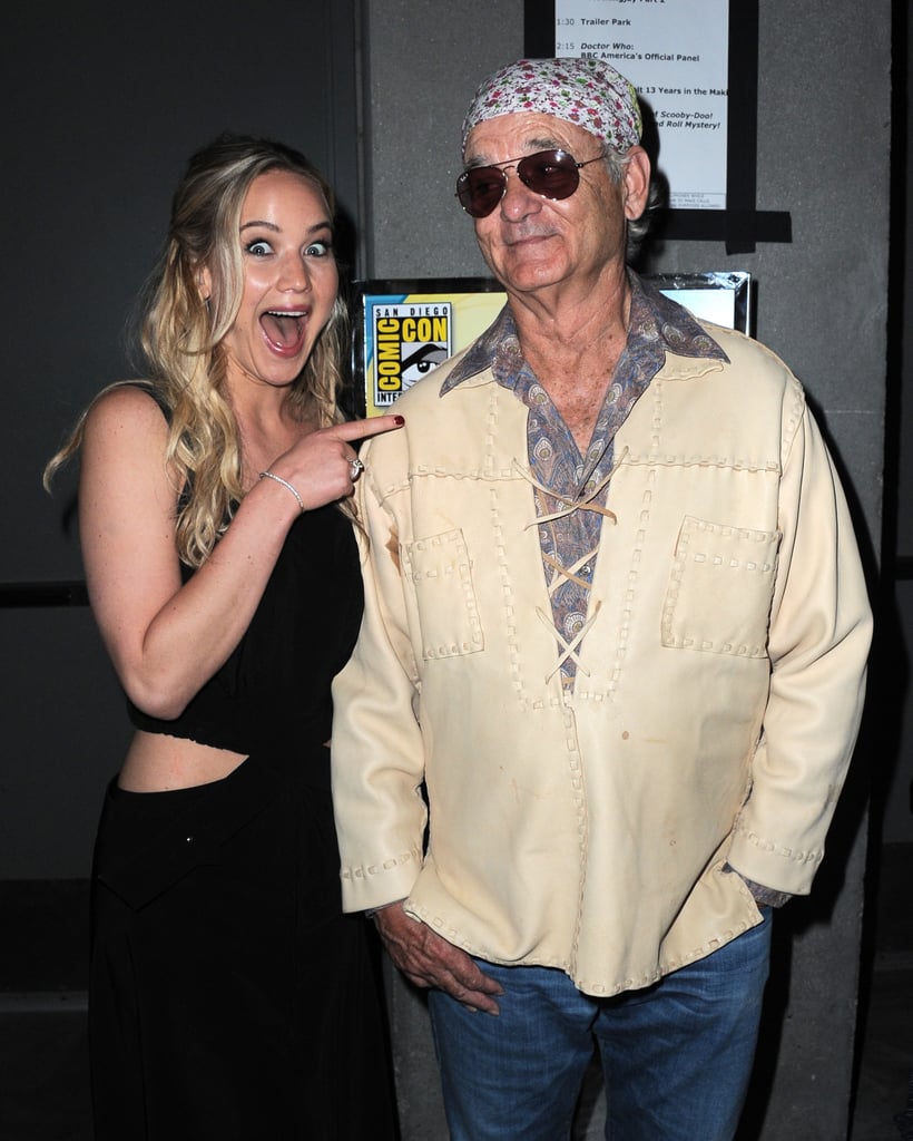 Jennifer Lawrence and Bill Murray at Comic-Con
