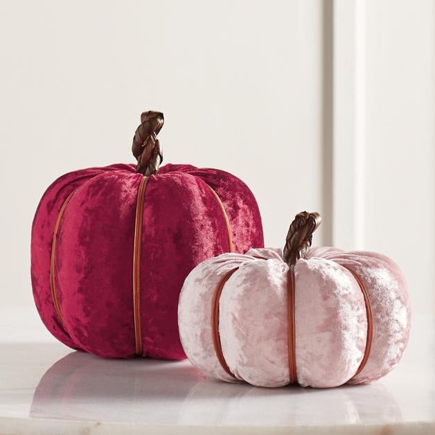 Velvet Pumpkins, Set of Two