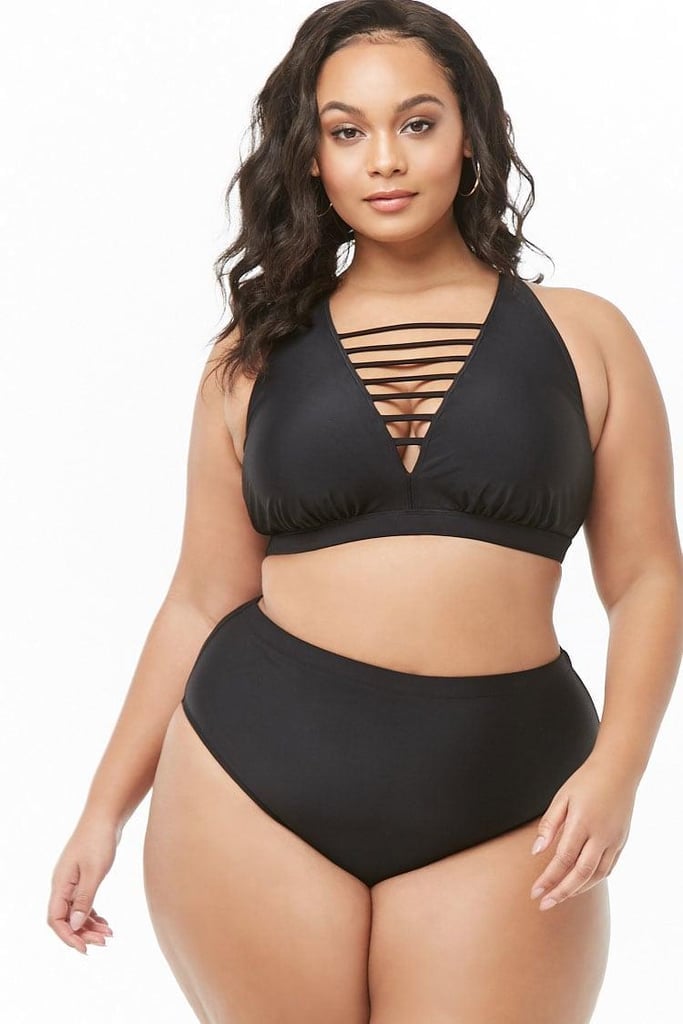 Plus Size Halter Bikini Top ($20) and Plus Size Bikini Bottoms
