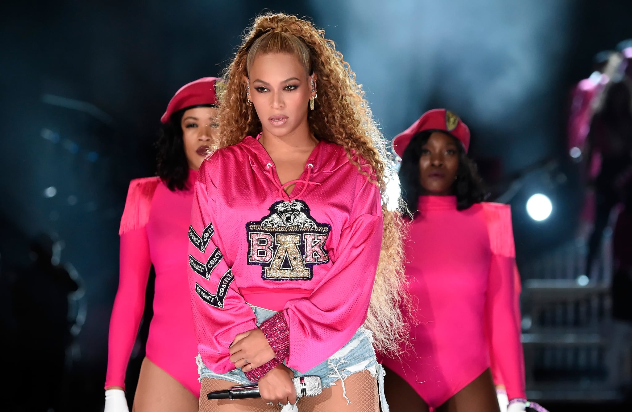 INDIO, CA - APRIL 21:  Beyonce Knowles performs onstage during the 2018 Coachella Valley Music And Arts Festival at the Empire Polo Field on April 21, 2018 in Indio, California.  (Photo by Kevin Mazur/Getty Images for Coachella)