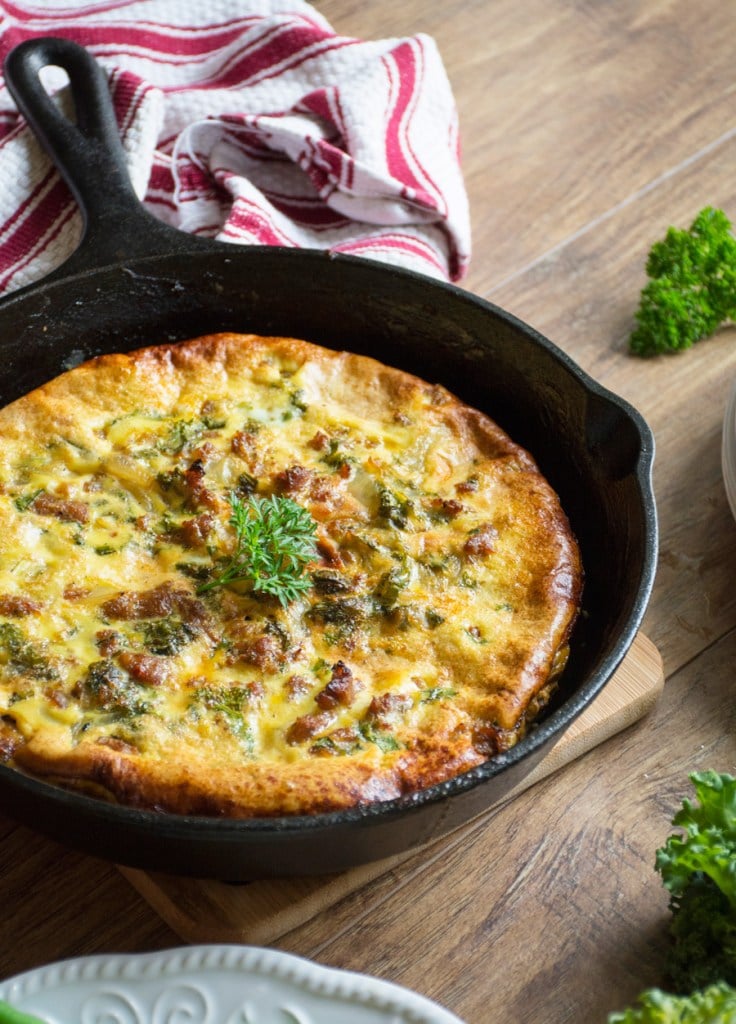 Italian Sausage and Kale Frittata