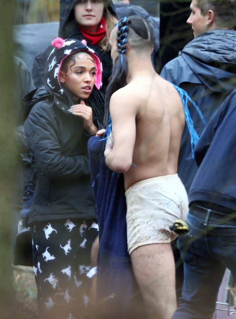 FKA Twigs directed her new music video in Buckinghamshire, England, on Monday.