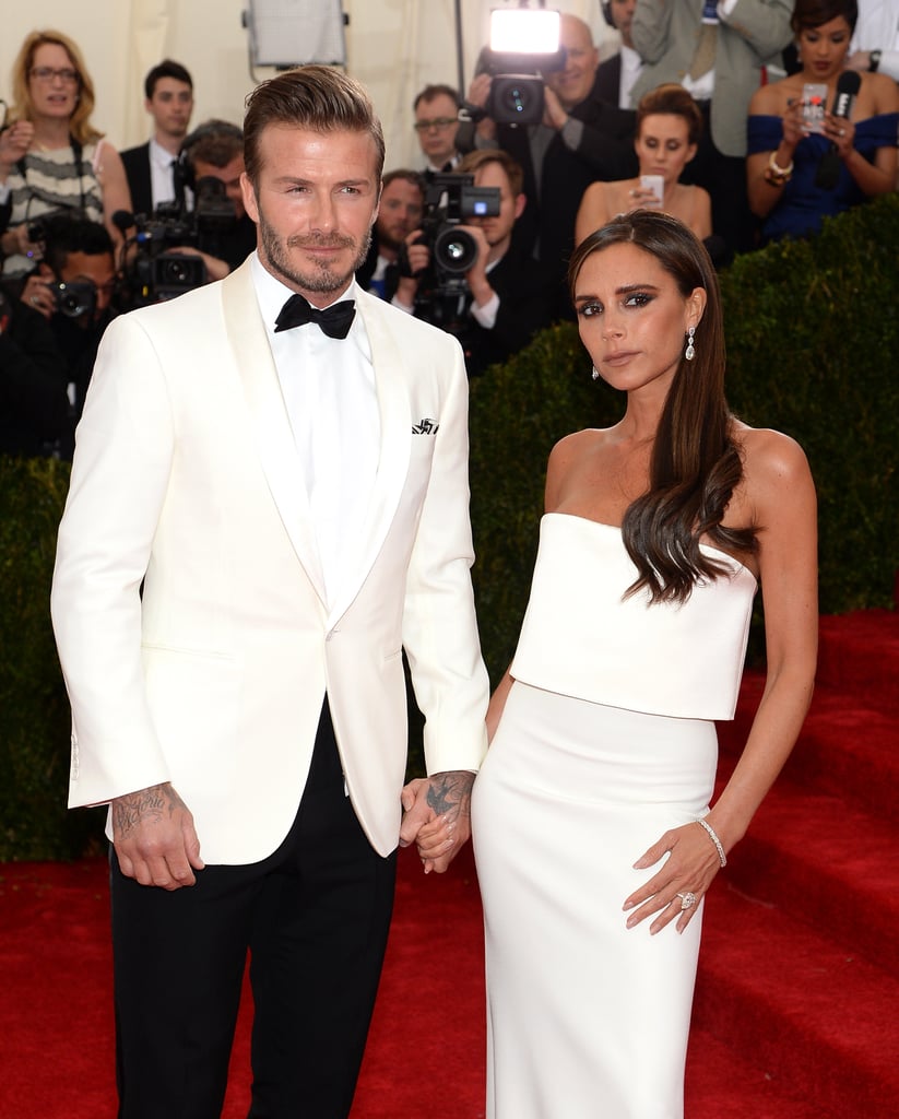 Victoria and David Beckham at the Met Gala 2014