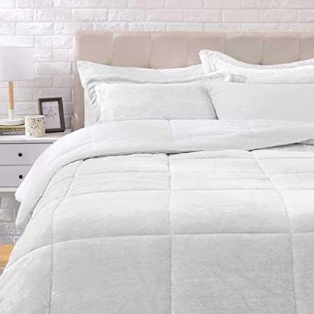 Top-Rated Bedding Product: Amazon Basics Ultra-Soft Micromink Sherpa Comforter Bed Set