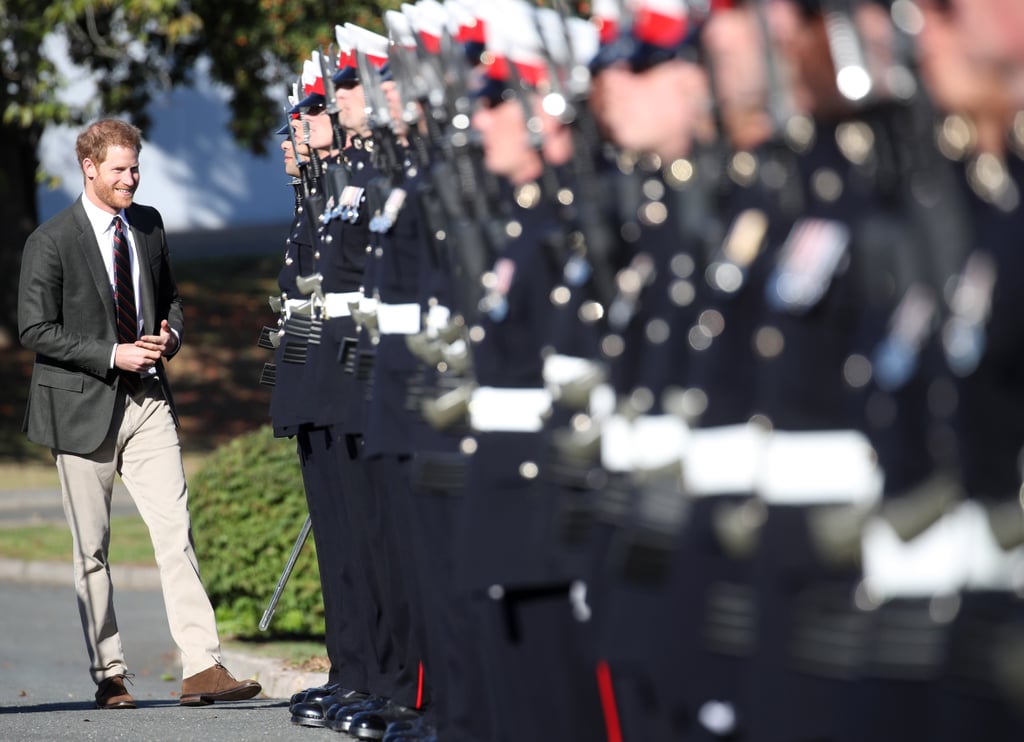 Prince Harry Visits the Royal Marines September 2018